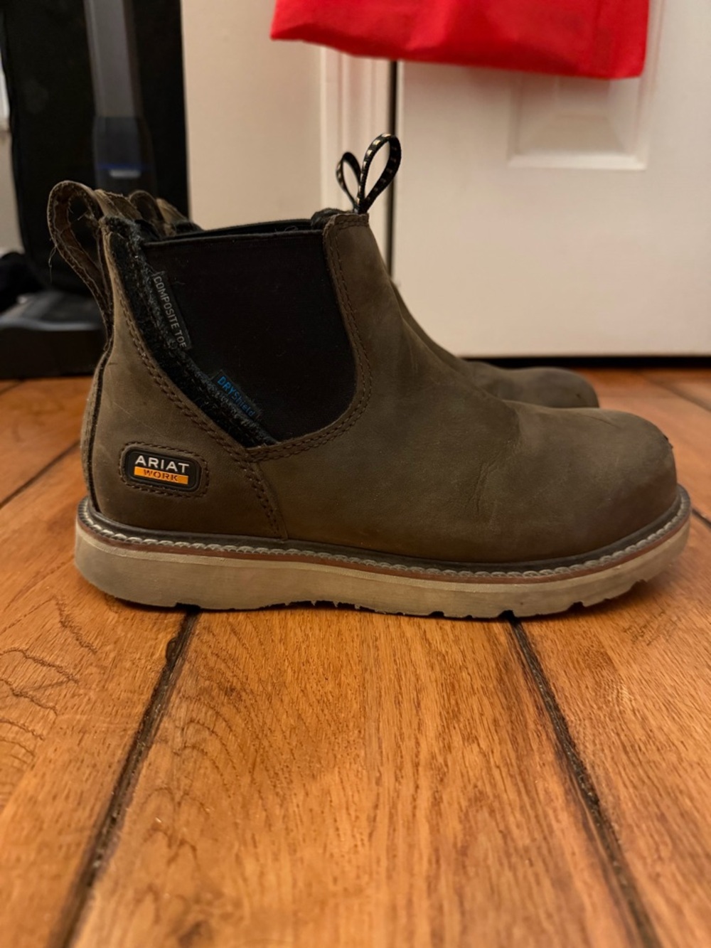 Ariat Brown and Black Waterproof Slip-On Chelsea Boots